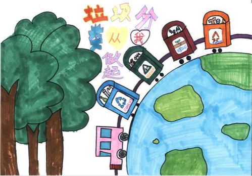 垃圾分类怎么画图片