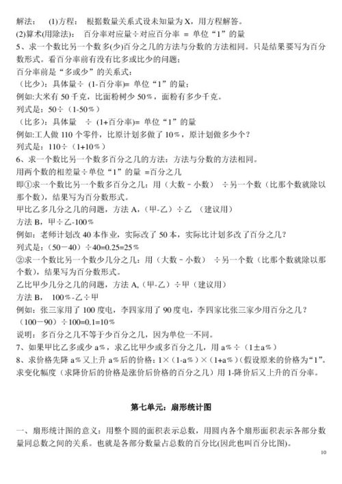 六年级上册数学重点知识点有哪些?