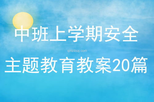 幼儿园中班安全教育工作计划