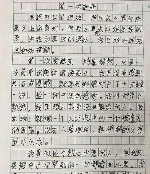 爱情的作文800字