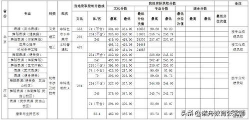 武汉体育学院科技学院体育单招录取分数线