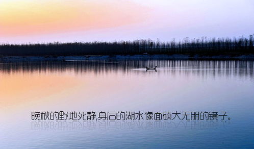 描写景色的句子!