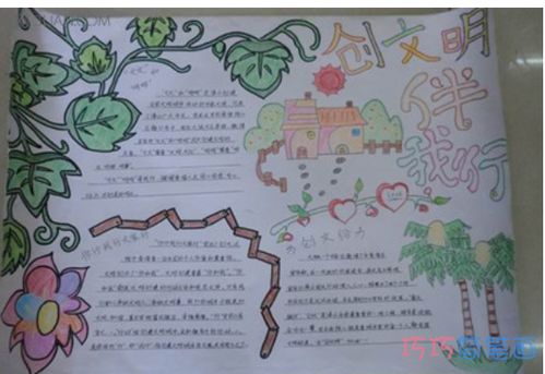 讲文明懂礼貌的手抄报怎么画简单又好看