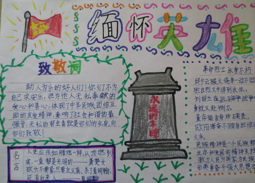 学英雄手抄报内容