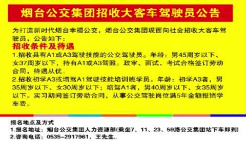 大客司机招聘，大客司机招聘a1班车