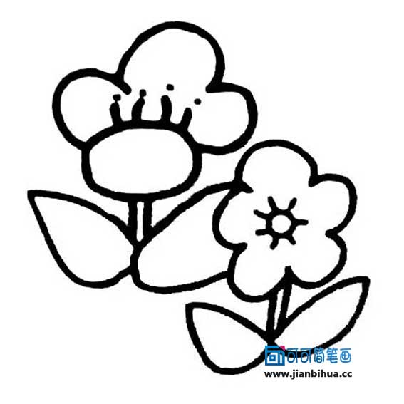 简笔画花怎么画