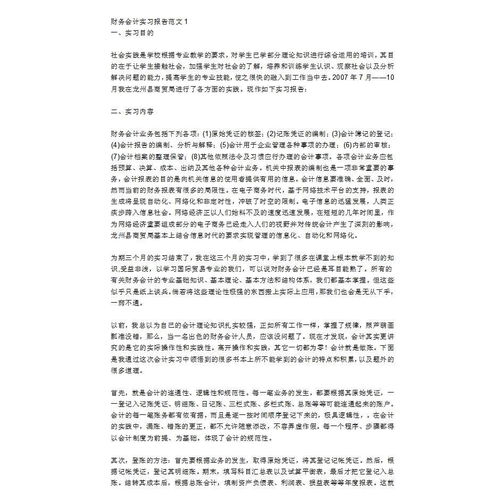 会计实训报告总结15000字左右