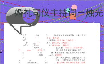 婚礼司仪主持词简短版