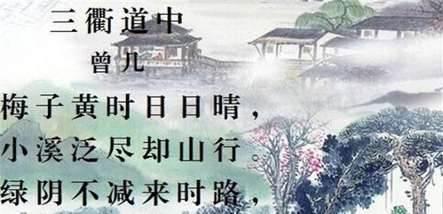 三衢道中的诗意