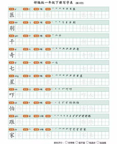 幼儿写字入门笔顺，幼儿写字入门笔顺图片