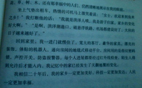 二十年后回故乡作文400字