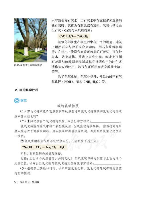人教版九年级下册第一单元化学方程式有哪些?