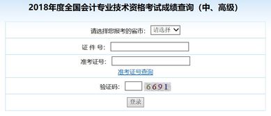 中级会计师考试成绩查询，中级会计师考试成绩查询2020