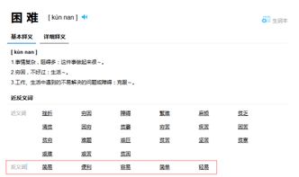 困难的反义词，困难的反义词英语