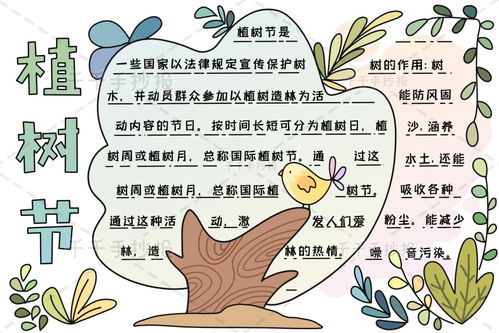 植树节手抄报