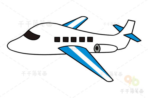 飞机怎么画简笔画