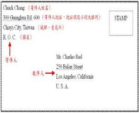 请问英文地址怎么写?!!