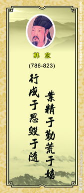 有关韩愈15句经典名言