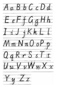 大小写字母表格式是怎样的?