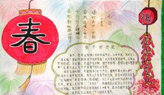 春节手抄报内容怎么写