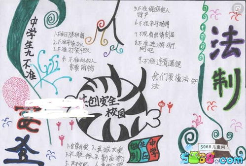 法制手抄报简单字又少，法制手抄报简单字又少三年级