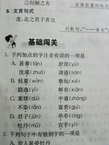 爱莲说注音原文