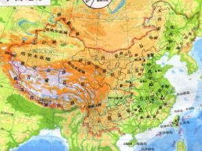 中国山脉分布图
