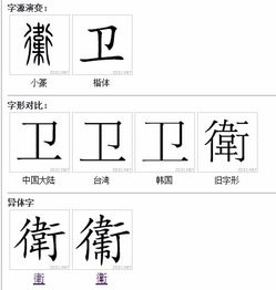 卫繁体，卫繁体字书法怎么写