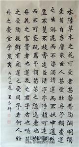 爱莲说书法作品欣赏，爱莲说书法作品硬笔楷书