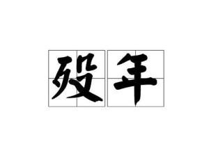 殁年是什么意思