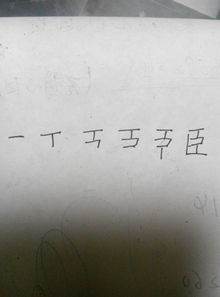 臣字的笔顺