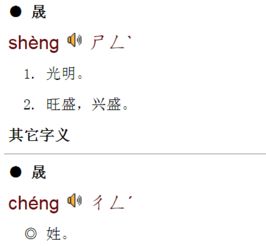 晟字拼音?