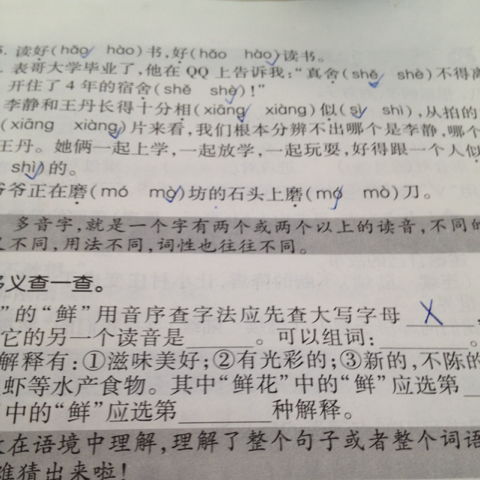 鲜怎么读音组词有哪些?