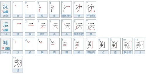 运的笔顺
