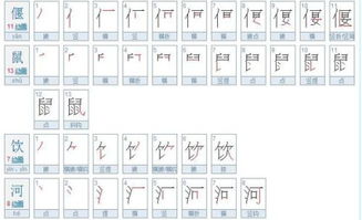 各笔画笔顺怎么写