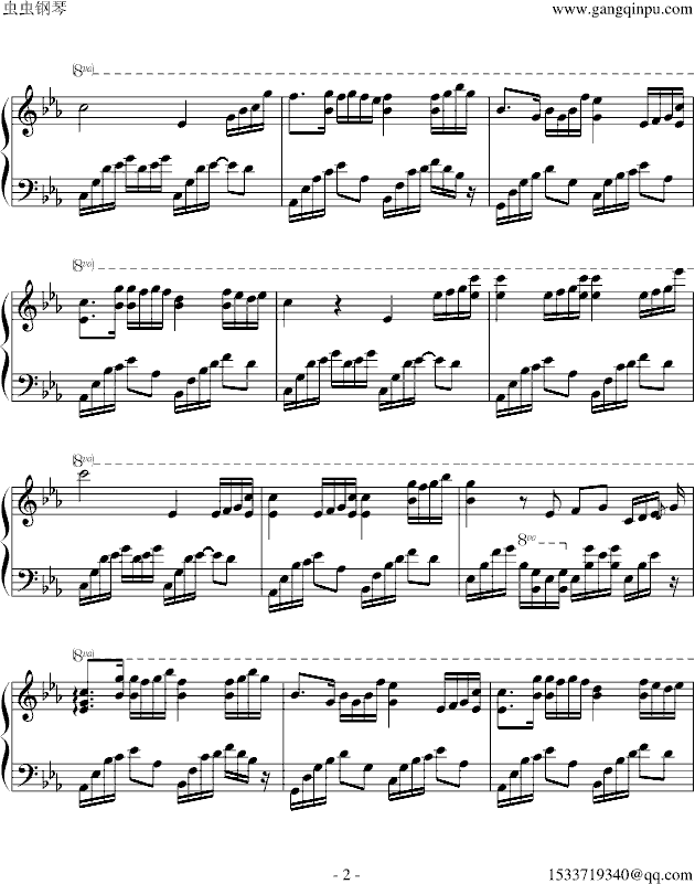 夜的钢琴曲五钢琴谱C大调，石进夜的钢琴曲五钢琴谱