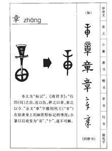 章这个字读什么