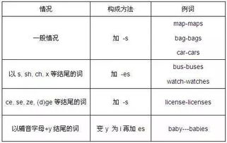英语变复数规则