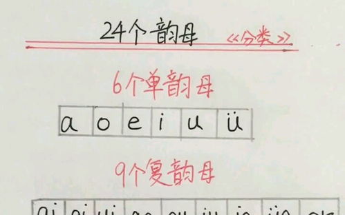 复韵母有哪九个?