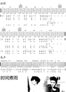 求吉他时间煮雨简谱