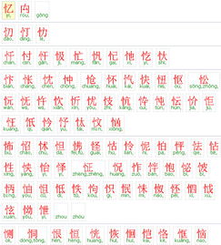 带有竖心旁的字和什么有关，带有竖心旁的字怎么写