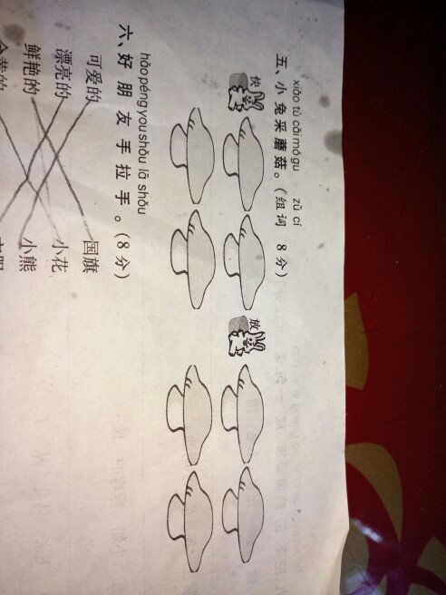 扇慢遇兔安根痛最组词?