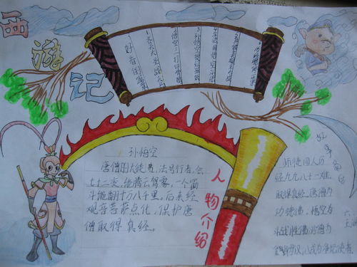 西游记的手抄报怎么画