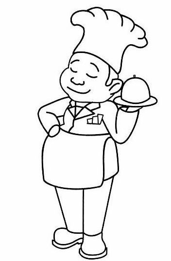 厨师怎么画既简单又漂亮