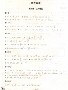 数学课时作业本八年级下册第11课时的答案