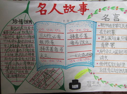 关于古今中外名人的手抄报 名人的手抄报