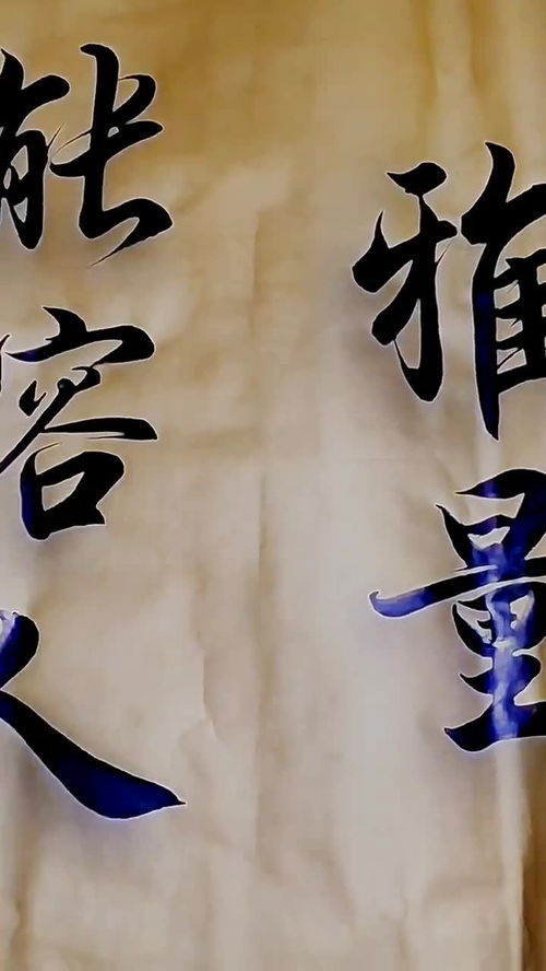 雅量高致，雅量容人