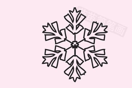 雪花的简笔画怎么画最好看又简单