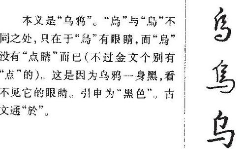 用乌鸦的乌组词
