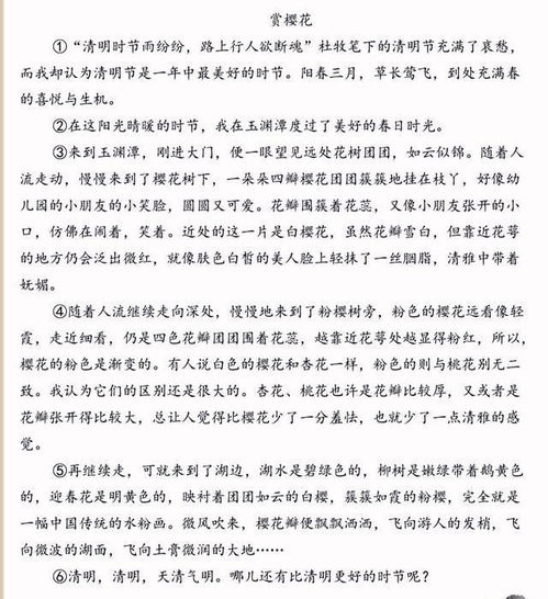 清明节扫墓作文